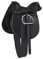Covalliero Sattelset Economy, Pony, schwarz, 15 Zoll, Kammerweite 34,5cm, Synthetikmaterial, Pferde, rutschhemmend, individuell justierbar