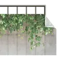 Bilderwelten Balkon, Grün, Kunststoff, Baum/Pflanze/Natur, Rechteckig, 100x75 cm, Sonnen- & Sichtschutz, Sichtschutz Garten, Balkon Sichtschutze