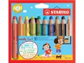STABILO Buntstift STABILO Multitalent-Stift 'woody' 3 in 1 farbsorti, (10-tlg)