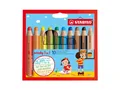 STABILO Buntstift STABILO woody 3 in 1 Buntstift - 10 mm - 10er Set