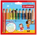 10 STABILO Multitalentstift woody 3 in 1, 10er Kartonetui