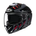HJC i71 Simo MC1 schwarz rot Gr. XS Motorradhelm mit Sonnenblende
