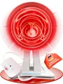 Vitaltherm RW150 Rotlichtlampe 150Watt – Infrarot Wärmelampe mit Timer & Dimmer für entspannende Wärme, Lockerung & allgemeines Wohlbefinden – Die Rotlicht Infrarotlampe perfekt für Zuhause