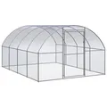 vidaXL Outdoor-Hühnerstall 3x4x2 m Verzinkter Stahl Modell 1