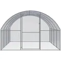 vidaXL Hühnerstall, Outdoor-Hühnerstall 3x4x2 m Verzinkter Stahl