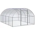 Outdoor-Hühnerstall 3x4x2 m Verzinkter Stahl