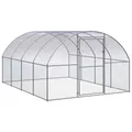 Outdoor-Hühnerstall 3x4x2 m Verzinkter Stahl
