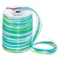 PRÄSENT 136-703 Geschenkband Raffia matt blau/grün/weiß 3,0 mm x 50,0m