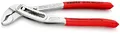 KNIPEX Alligator Wasserpumpenzange verchromt mit rutschhemmendem Kunststoff überzogen 180 mm, 88 03 180