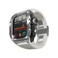 Für Apple Watch Ultra 2 / 1 49mm Hochwertiges Silikon Arm Band Metall Gehäuse