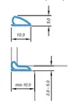 Primo Universal Dichtung Densa 25 selbstklebend 10 x 5 mm braun 6m