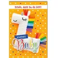 Verlag Dominique Grußkarten Geburt - Baby - Freudiges Ereignis - Karte mit Umschlag - Lama Regenbo