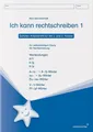 Ich kann rechtschreiben 1 - Schülerarbeitsheft für die 2. und 3. Klasse - neues