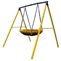 Zero Gravity Gartenschaukel mit stabilem & rostfreiem Metallrahmen. Gartenspaß für bis zu 2 Kinder - Schaukelketten für mehr Sicherheit - Reißfester Stoff - Schaukel Outdoor (UFO)