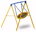 Zero Gravity Schaukelgestell stabile Kinderschaukel, bequeme Sitzfläche, Kettenaufhängung, Montierte Abmessungen: 320 x 180 x 185cm