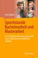 Sprechstunde Bachelorarbeit und Masterarbeit ~ Vera Spillner ~  9783658414306