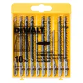 5035048061077 ZESTAW BRZESZCZOTÓW DO WYRZYNARKI DO DREWNA 10SZT. DEWALT