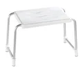WENKO Duschhocker Secura Weiß - Wannenhocker, 120 kg Tragkraft, Kunststoff, 50 x 32 x 26 cm, Weiß