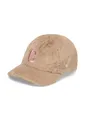 CODELLO Cap aus Teddyplüsch mit C-Patch Farbe beige