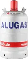 Alugas 11 kg Gasflasche Propangasflasche Eigentum 10 Jahre TÜV Tara 5,4 kg leer