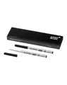 2x KUGELSCHREIBER-MINE MONTBLANC B schwarz /REFILL MYSTERY BLACK,116191