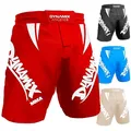 Dynamix Athletics MMA Fight Shorts Light 2.0 - MMA Grappling Kampfsport Mixed Martial Arts Hose Short für Herren (as3, Alpha, m, Regular, Regular, Schwarz/Weiß)