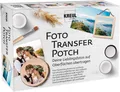 KREUL Foto Transfer POTCH Set mit Überzugslack Rakel Pinsel