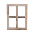 UNUS Deko Fenster aus Holz, Fensterrahmen im Vintage Design, Bilderrahmen rechteckig 35 x 27 x 1,5 cm