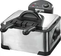 Clatronic FR 3195 Doppel-Kaltzone-Fritteuse, 4 L, 2000 W, stufenlos, 2 Kontrollleuchten, inox (273531)