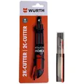Würth 2K Cuttermesser 9mm + 11 Klingen extrem scharf Teppichmesser 071566294