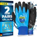 S&R 2 Paar Wasserdichte Schutzhandschuhe Gr. L/9 und Gr. XL/10