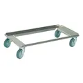 BRB Edelstahl-Transportroller für Behälter 800 x 400 mm, offene Deckfläche