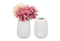 relaxdays Tischvase Vasen Set aus Keramik (Set, 2 St), weiß