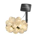 Esotec Solar Lichterkette Lucky Ballons, 10m, 20 LEDs, warmweiß, Zuleitung 2m, Akku, Solarmodul, Erdspieß, Lampions, Partylichterkette, Hochzeitsdeko, Terrassenbeleuchtung, außen, winterfest 102184