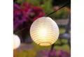 esotec LED Gartenleuchte Solarkette 30 Ballons Lampions 9m +2m Zuleitung 3000K Garten 102184, Dauerlicht oder Blinklicht, ON/OFF, LED fest integriert, 3000K warmweiß, Dauerlicht oder Blinklicht, ON/OFF, solarbetrieben ohne Stromanschluss