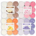 Levandeo® Duftkerze, 72 Kerzen 4x18 Stück Lavendel Rose Vanille Orange Duftkerzen