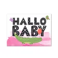 Nastami Glückwunschkarte zur Geburt für Junge und Mädchen - DIN A6 - Baby Grußkarte Postkarte (Hallo Baby ROSA)