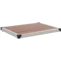 Garten-duschwanne Wpc Edelstahl 80 X 62 Cm Braun Vidaxl