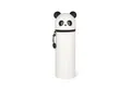 Legami Federmäppchen 2-in-1 Silikontasche Kawaii Giraffe, H 18,5 cm, Stiftetasche, Weich, Reißverschluss, Tischstifthalter, Buntstifte Marker