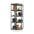 Juskys Lageregal Corner Basic 180 x 70 x 40-70 cm 875 kg 5 Böden Schwerlastregal Metall Grau