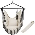 Hängesessel Malika, Boho-Style, Belastbarkeit 150kg Hängesessel beige B-Ware