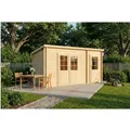 Alpholz Gartenhaus Maria-28 Natur 450 cm x 250 cm