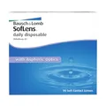 Bausch + Lomb SofLens Daily Disposable Tageslinsen, sphärische Kontaktlinsen, weich, 90 Stück BC 8.6 mm / DIA 14.2 / +5.00 Dioptrien