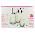 LAV Alya Set 24 tlg. Gläser Cay Bardagi Seti Wasser Whiskygläser