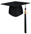 GraduationMall Doktorhut Studentenhut,Uni Abschluss Hut 2025 Anhänger Quaste für die Abschlussfeier vom Hochschule,Abitur,Bachelor Hut Schwarz
