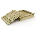 Sandkasten Wickey King Kong mit Sitzrand und abnehmbarem Deckel 145 x 145 cm