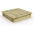 King Kong Sandkasten Mit Deckel Sandkiste Mit Sitzbank Garten Kinder Buddelkiste - 145 X 145 Cm - Wickey