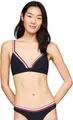 Tommy Hilfiger Damen Bikini Oberteil Triangel ohne Bügel, Blau (Desert Sky), XL