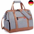 Kleine Reisetasche Weekender Damen, Sporttasche mit Schuhfach, Großes