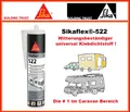 Sikaflex®-522 Caravan Klebstoff Dichtstoff weiß stahlgrau schwarz für Wohnmobil